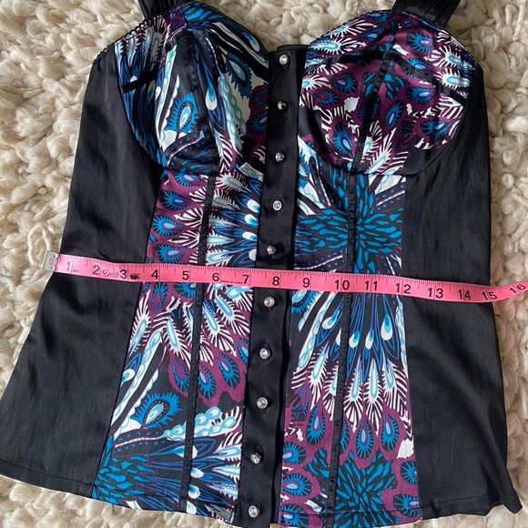 y2k floral corset top 🖤 - Picture 6 of 8